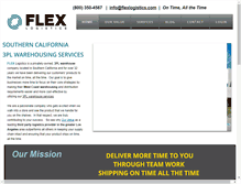 Tablet Screenshot of flexlogistics.com